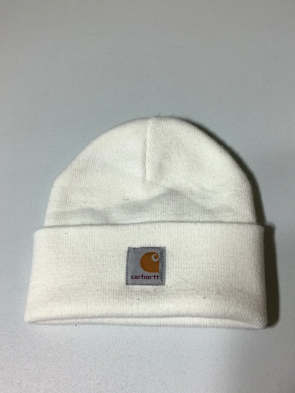 Carhartt cream kids beanie
